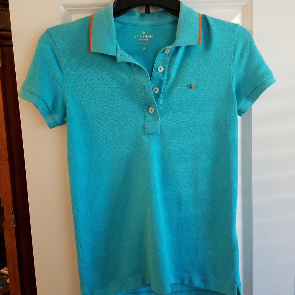 Kate Spade shirt with gold spade button